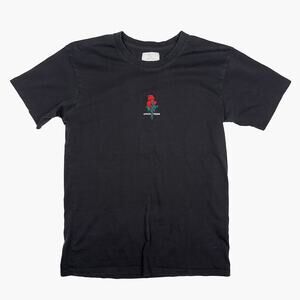 COTTON ON Rose Embroidered Short-Sleeve Oversized T-Shirt (Black | Med)